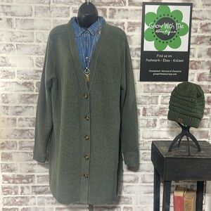 All worthy cardigan sweater large